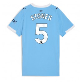 Manchester City John Stones #5 Thuis tenue Dames 2025-26 Korte Mouw